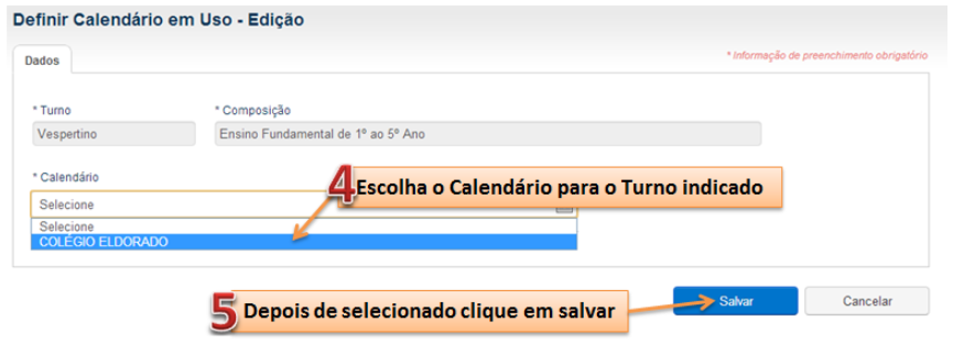Definir Calend Rio Em Uso Portal Educa